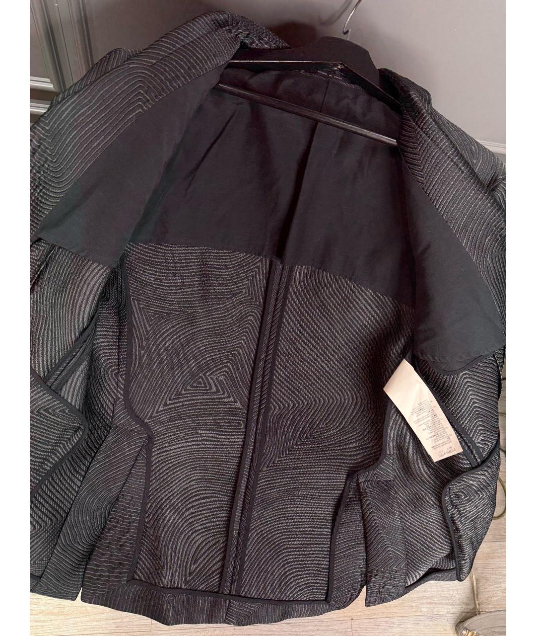 EMPORIO ARMANI Антрацитовый шелковый пиджак, фото 4