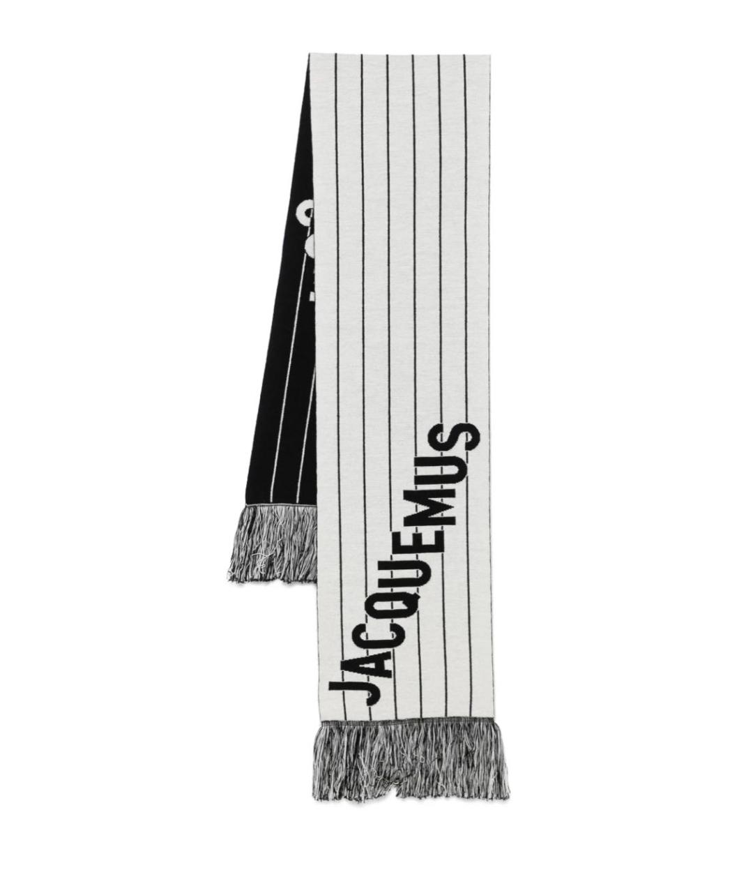 JACQUEMUS Белый шерстяной шарф, фото 1