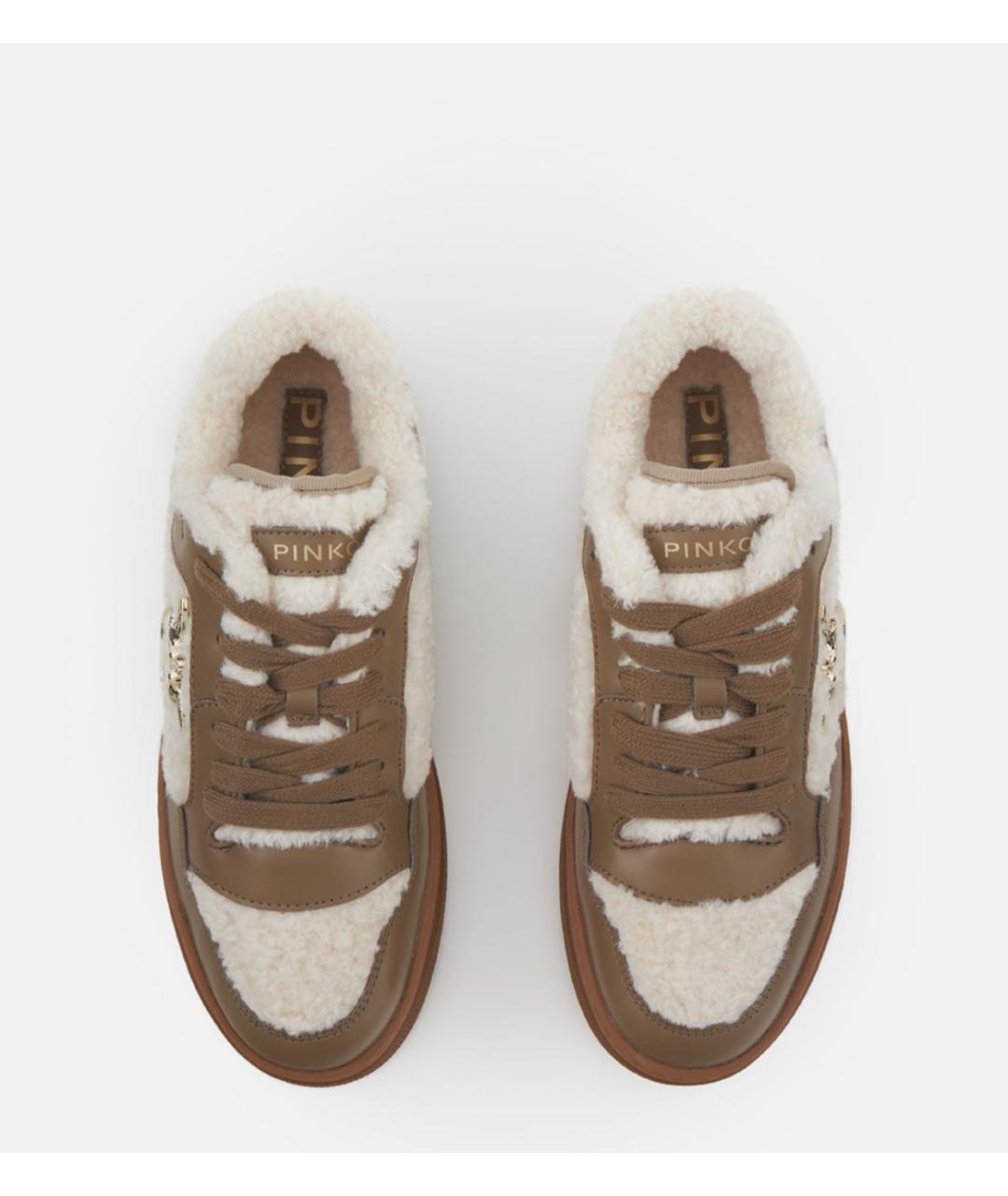 PINKO Коричневые кеды, фото 3