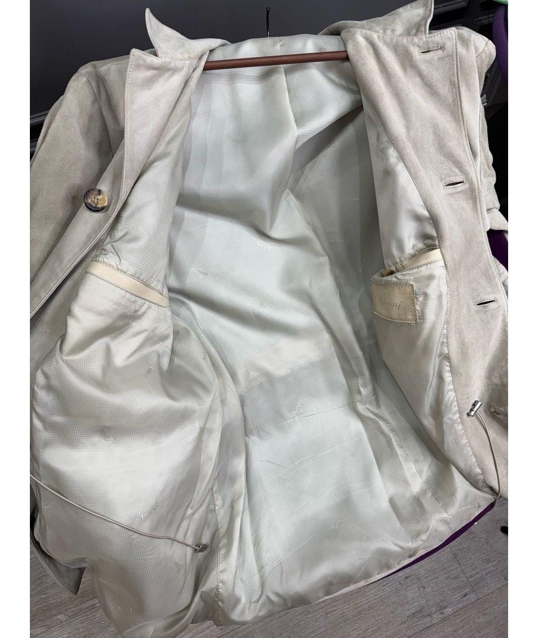 BRIONI Серая замшевая куртка, фото 8