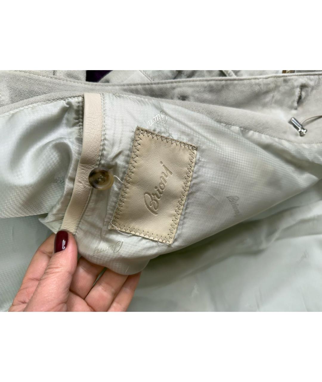 BRIONI Серая замшевая куртка, фото 5