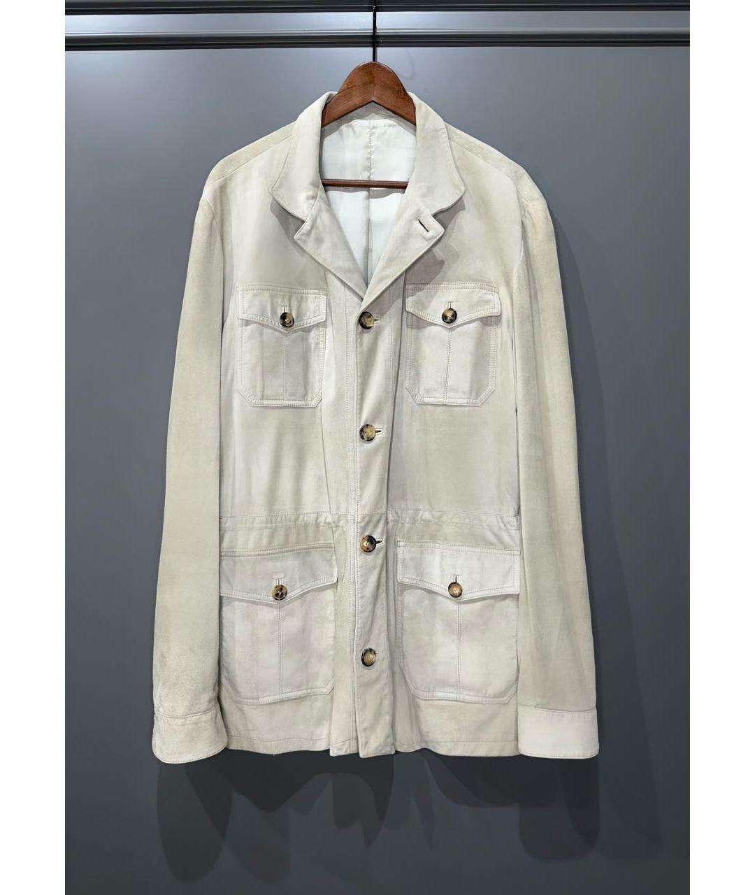 BRIONI Серая замшевая куртка, фото 9