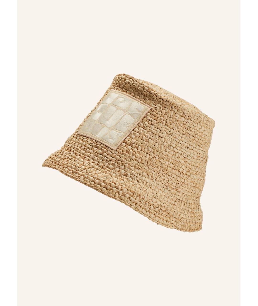 JACQUEMUS Бежевая панама, фото 4