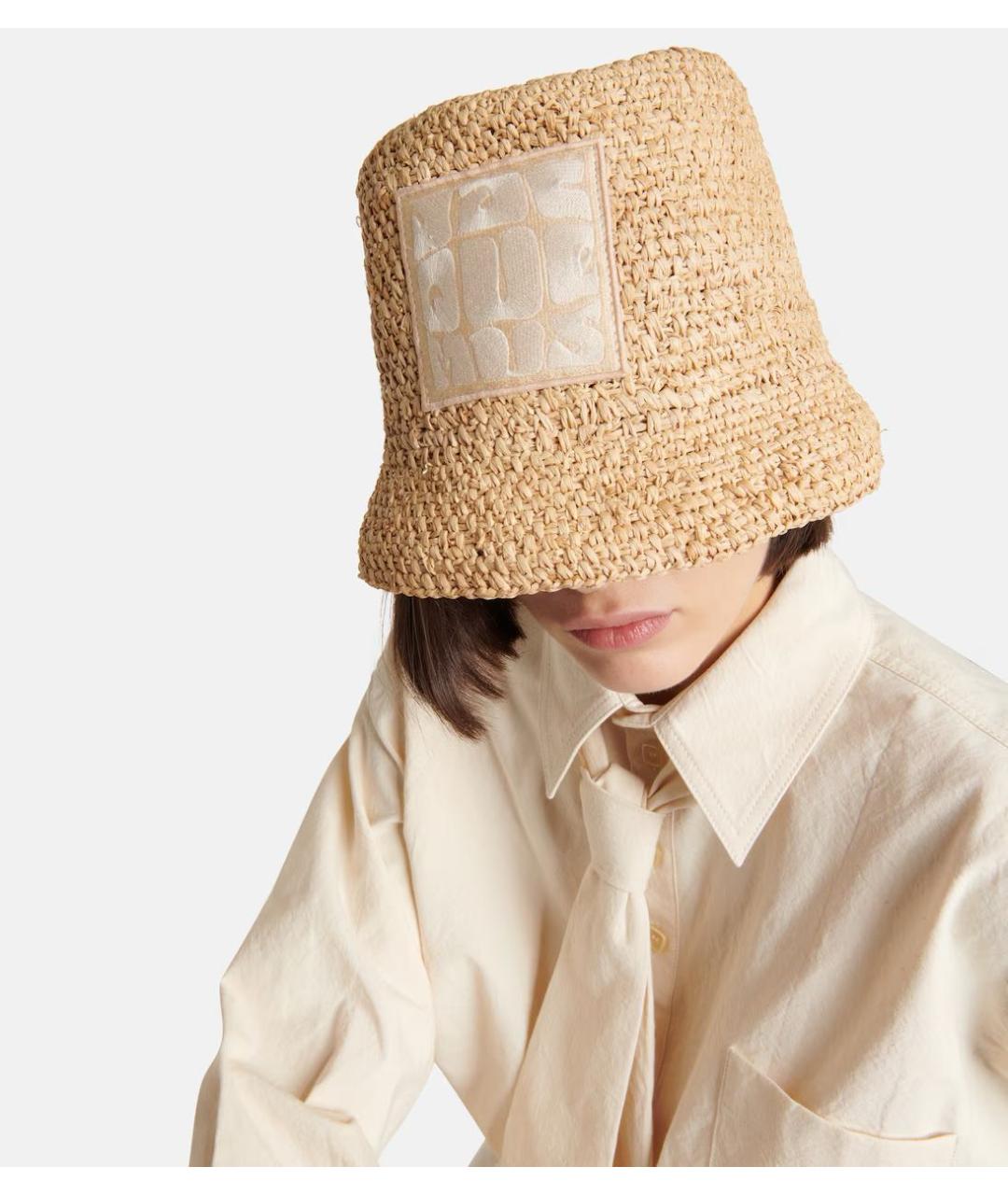 JACQUEMUS Бежевая панама, фото 3