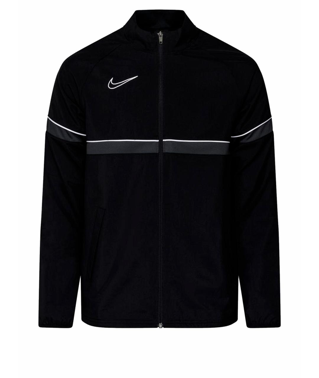 NIKE Черная полиэстеровая спортивная куртка, фото 1