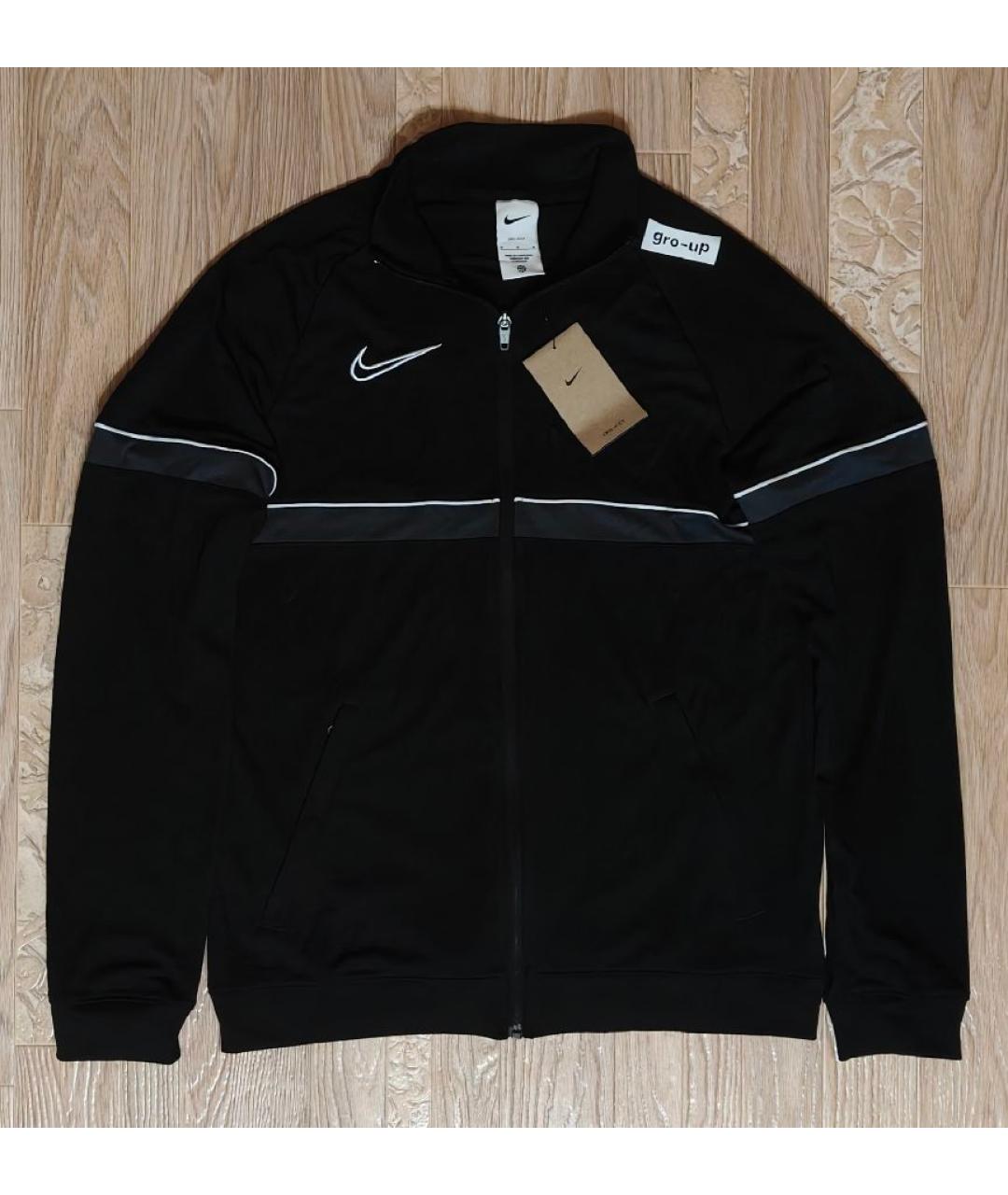 NIKE Черная полиэстеровая спортивная куртка, фото 7