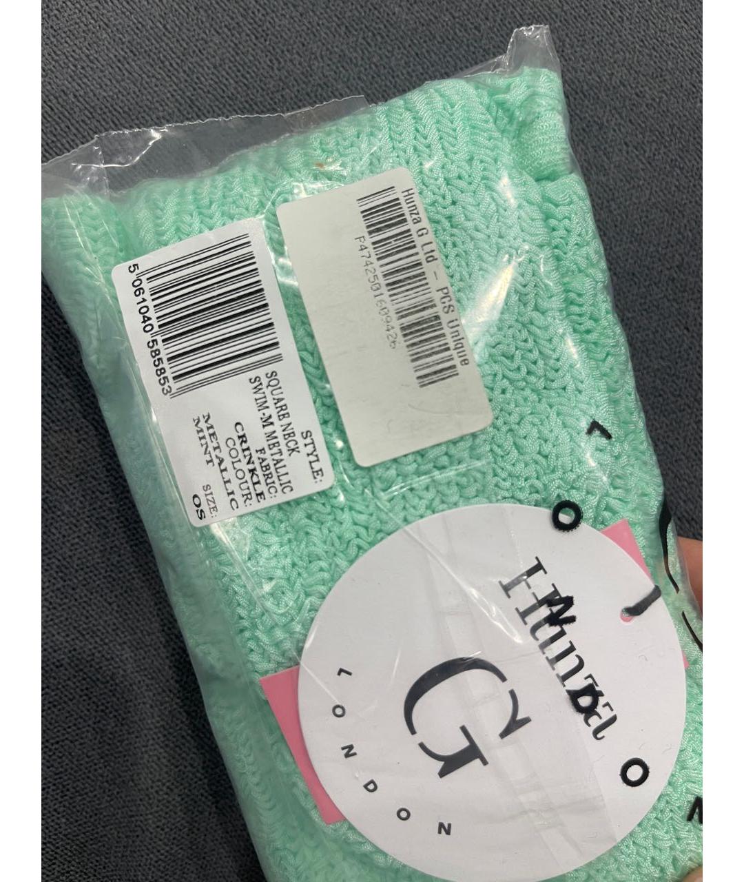 HUNZA G Салатовый купальник, фото 5