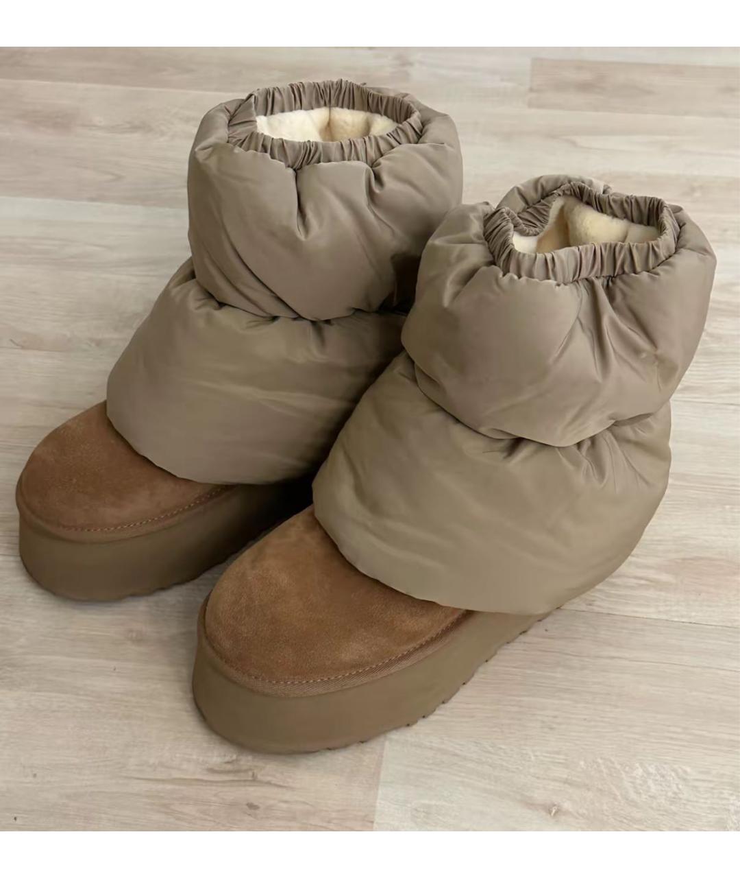 UGG AUSTRALIA Коричневые замшевые ботинки, фото 5