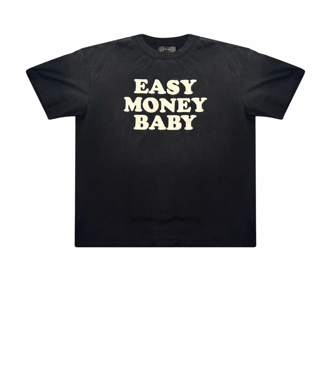 AMIRI Черная хлопковая футболка, фото 1