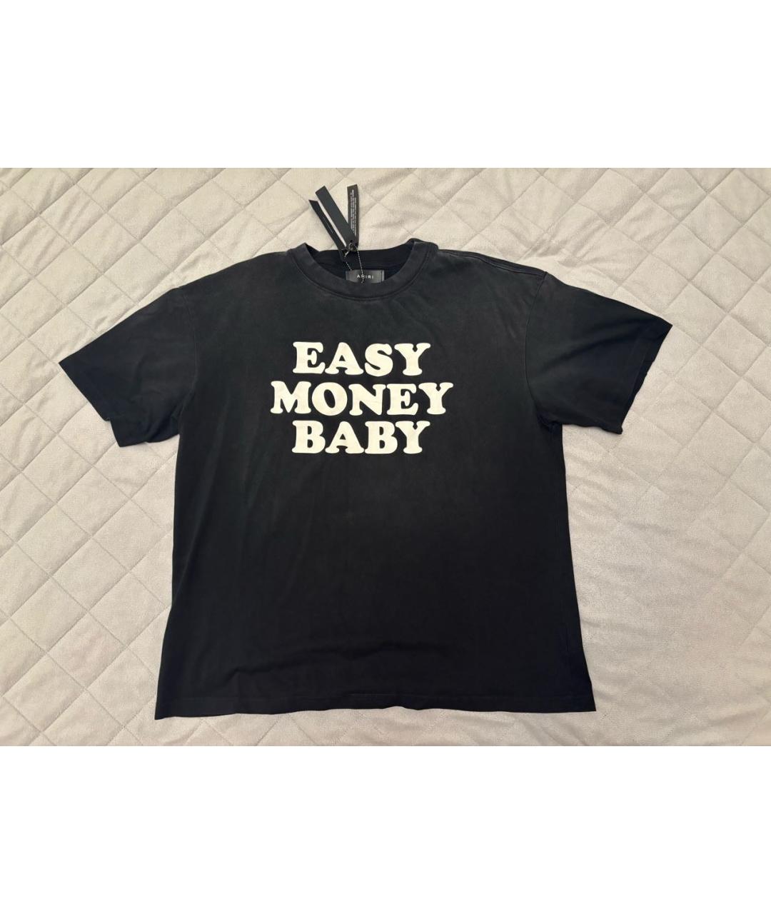 AMIRI Черная хлопковая футболка, фото 5