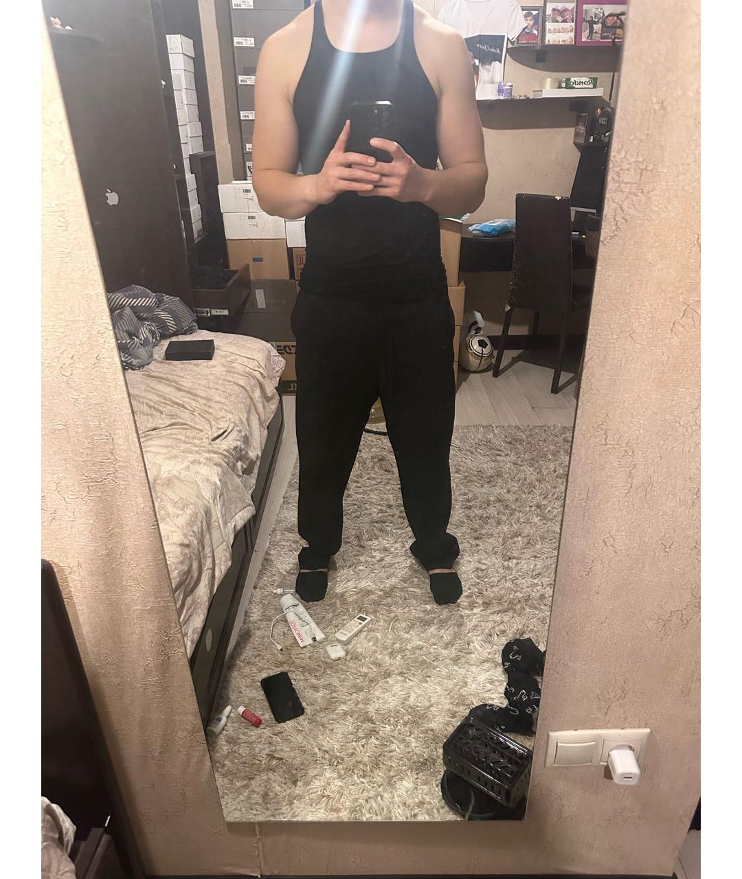 RICK OWENS Черная вискозная майка, фото 3