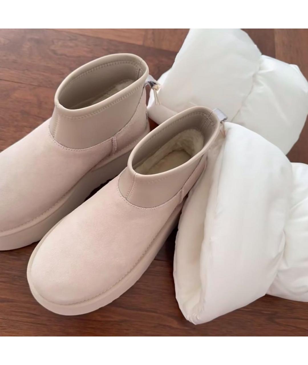 UGG AUSTRALIA Бежевые ботинки, фото 6