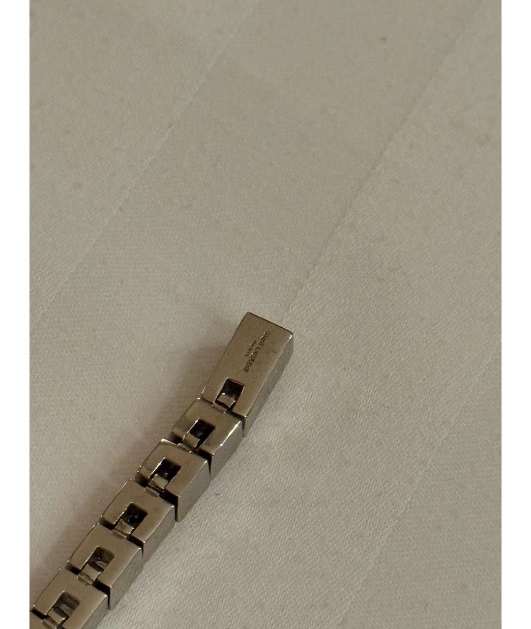 SAINT LAURENT Серебрянный латунный браслет, фото 8