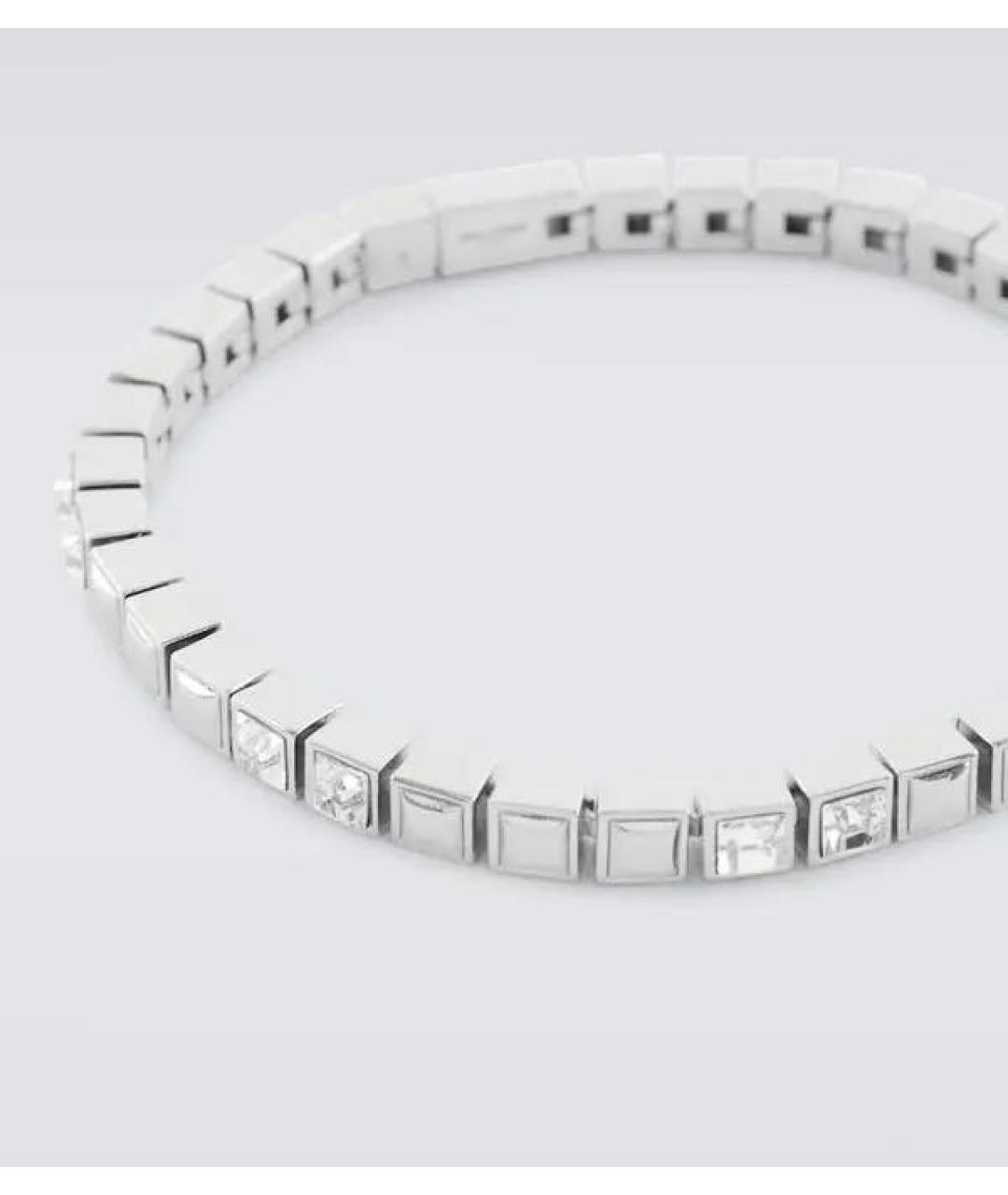 SAINT LAURENT Серебрянный латунный браслет, фото 5