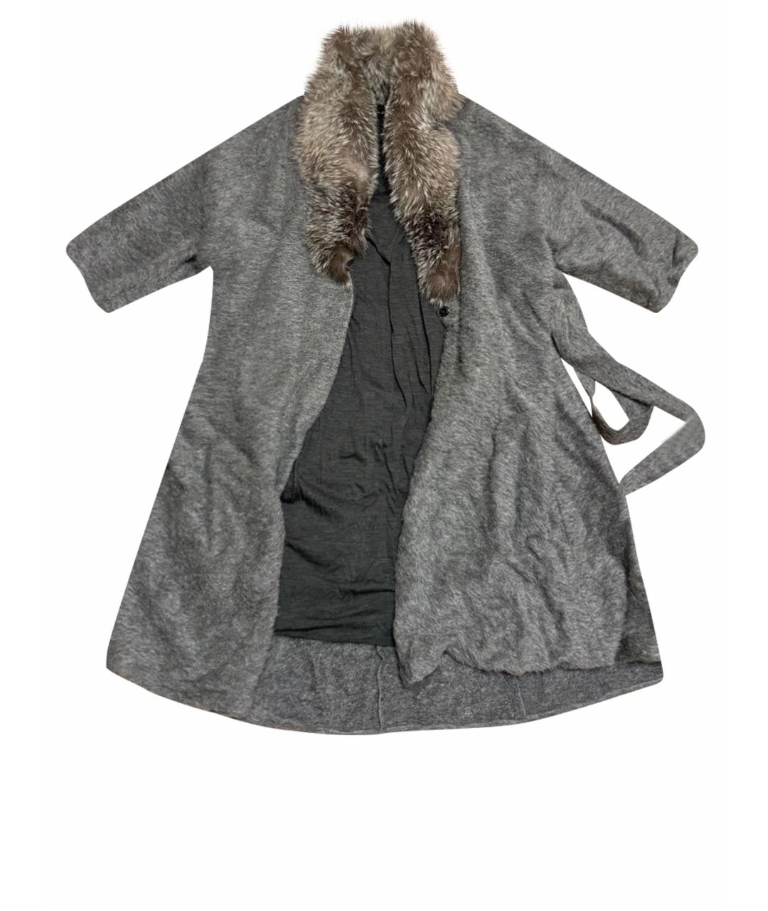 LANVIN Серое пальто, фото 1