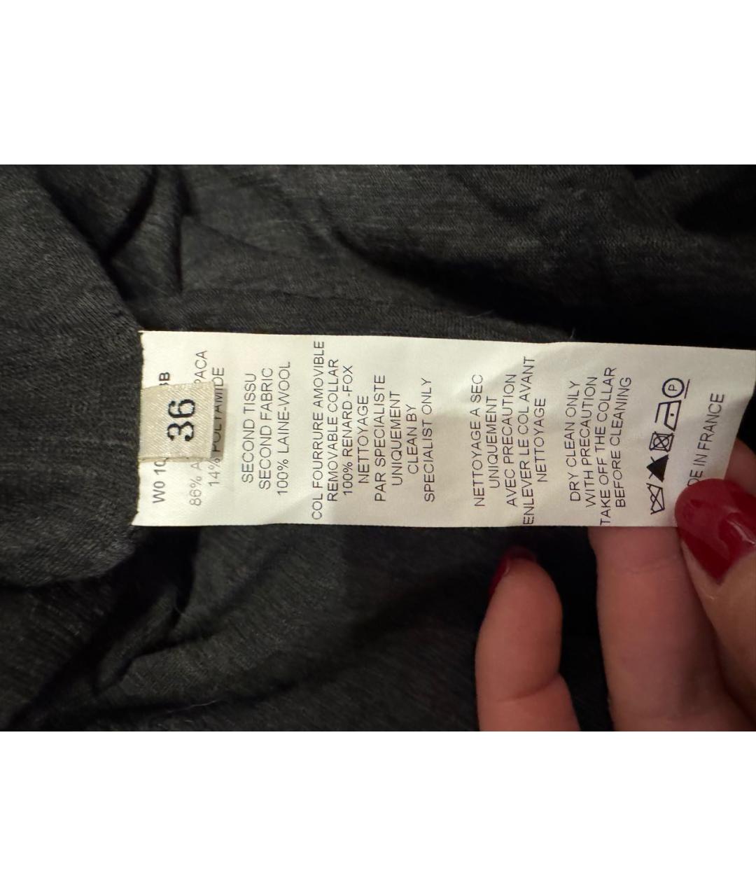 LANVIN Серое пальто, фото 6