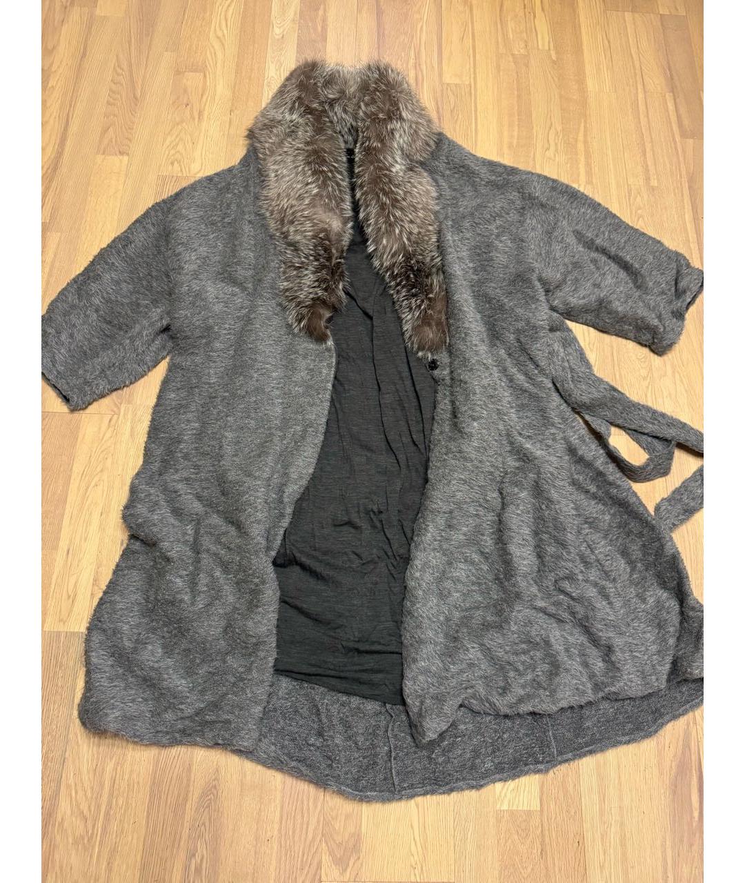 LANVIN Серое пальто, фото 8