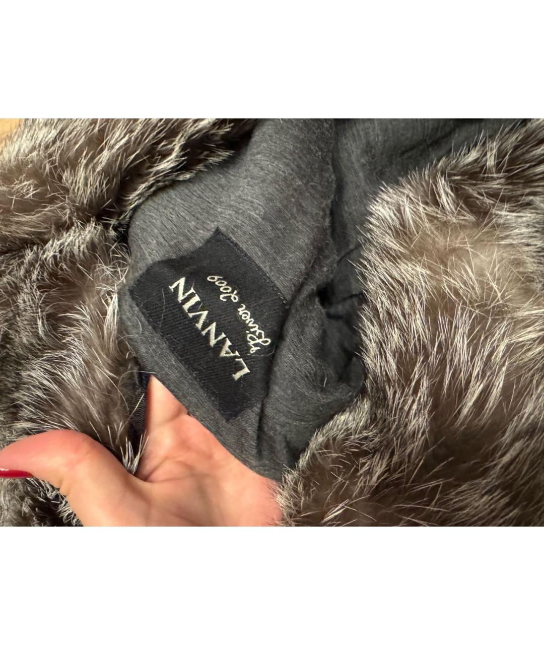 LANVIN Серое пальто, фото 3