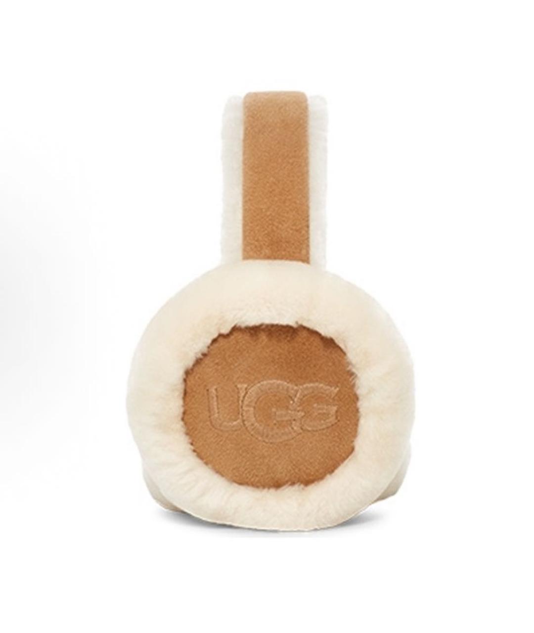 UGG AUSTRALIA Коричневые шерстяные наушники, фото 5