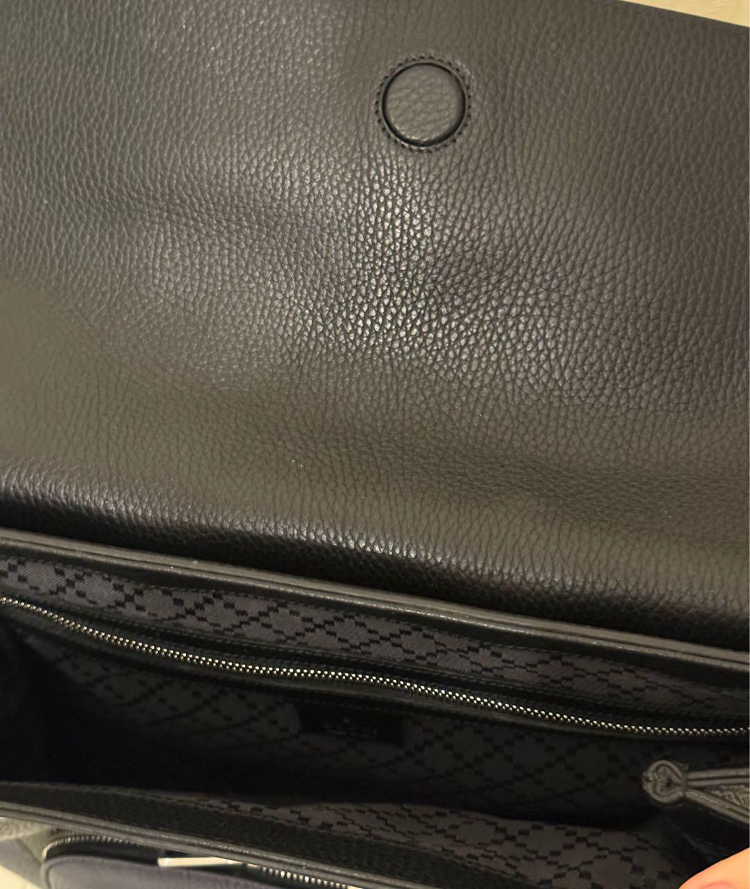 GUCCI Черный кожаный рюкзак, фото 4