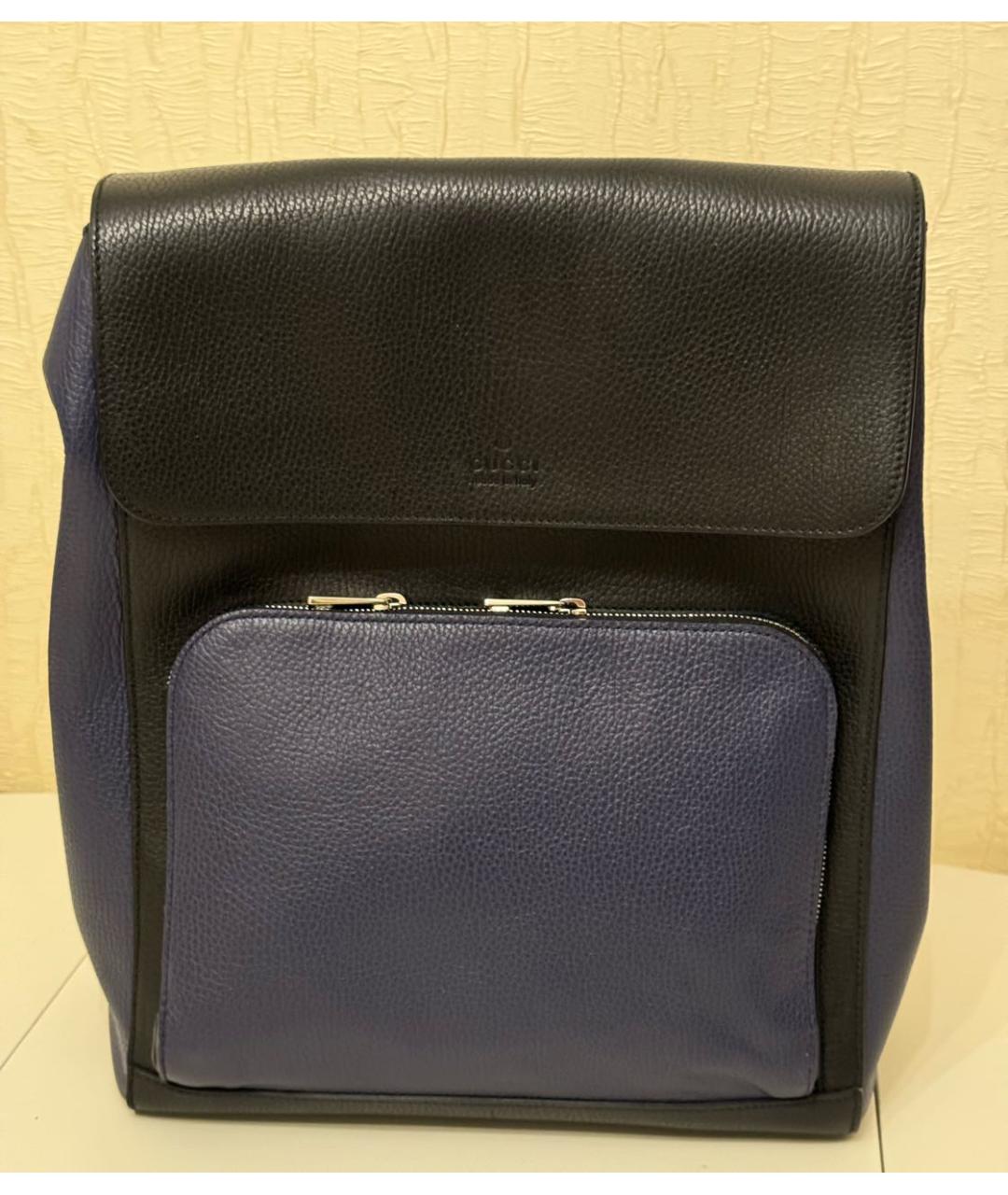 GUCCI Черный кожаный рюкзак, фото 2