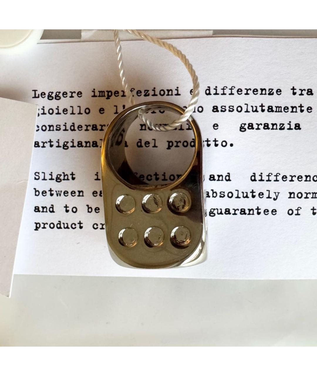 MAISON MARGIELA Серебряное латунное кольцо, фото 4