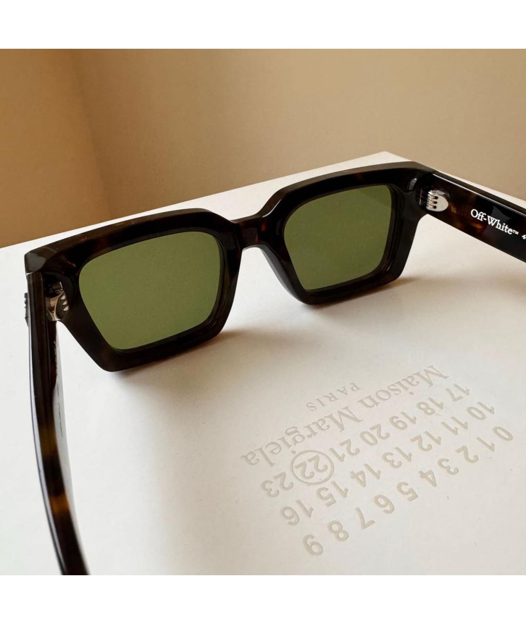 OFF-WHITE Зеленые пластиковые солнцезащитные очки, фото 6