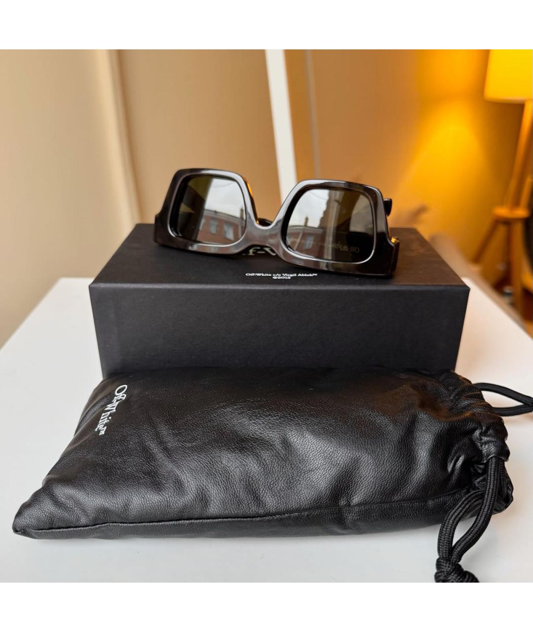 OFF-WHITE Зеленые пластиковые солнцезащитные очки, фото 8