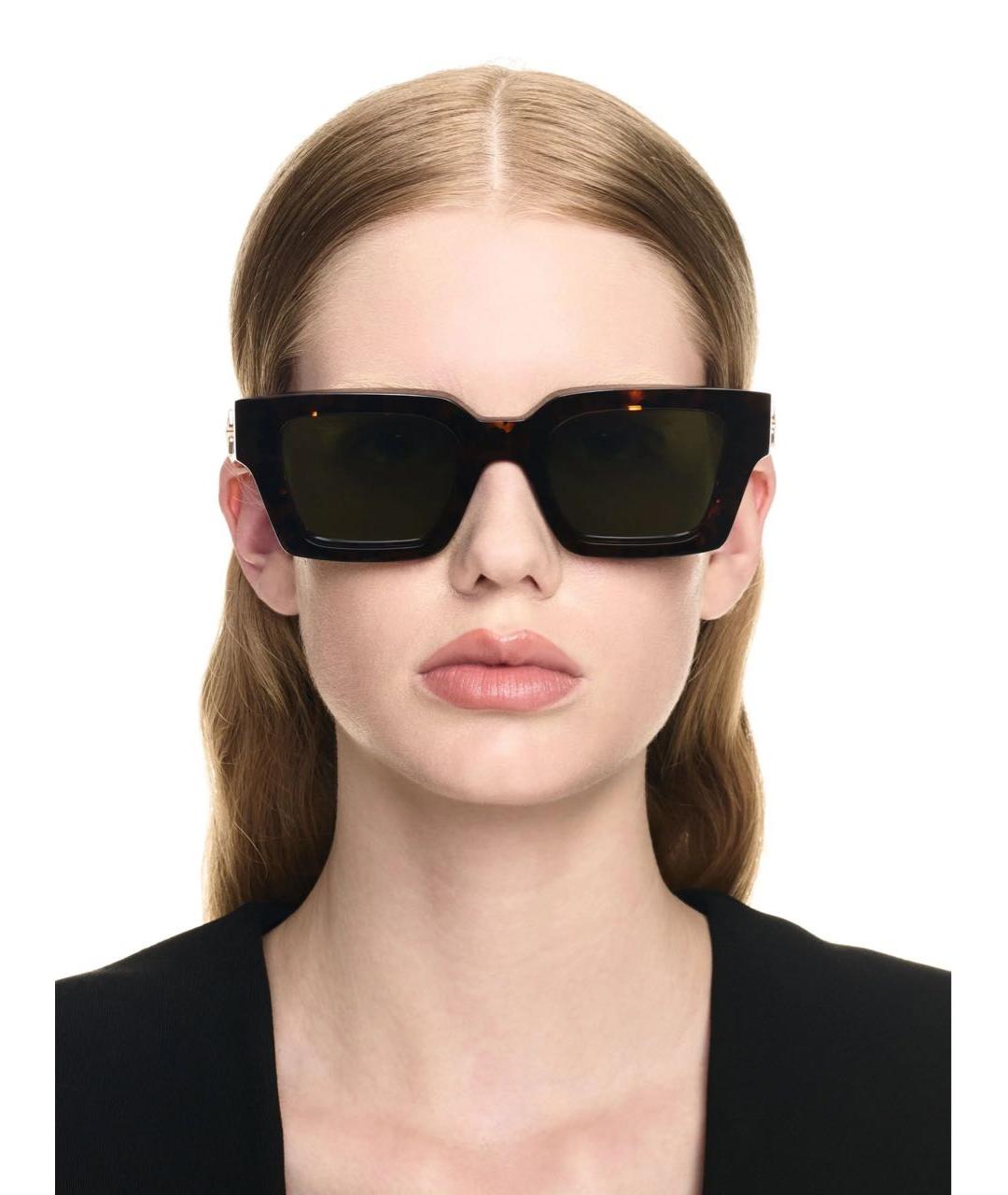 OFF-WHITE Зеленые пластиковые солнцезащитные очки, фото 2