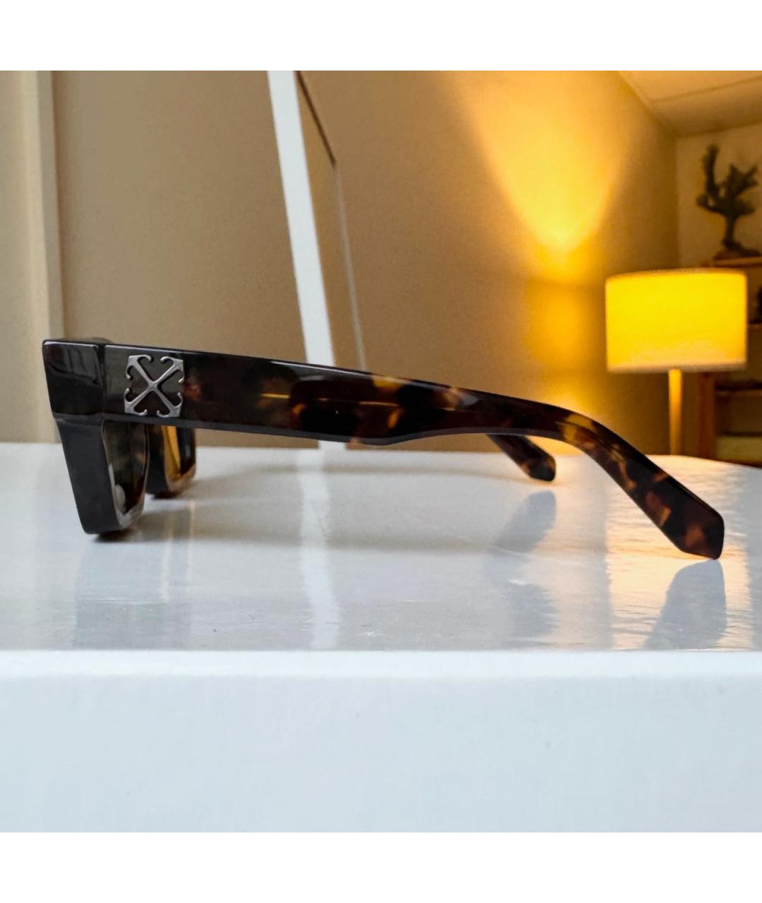 OFF-WHITE Зеленые пластиковые солнцезащитные очки, фото 5