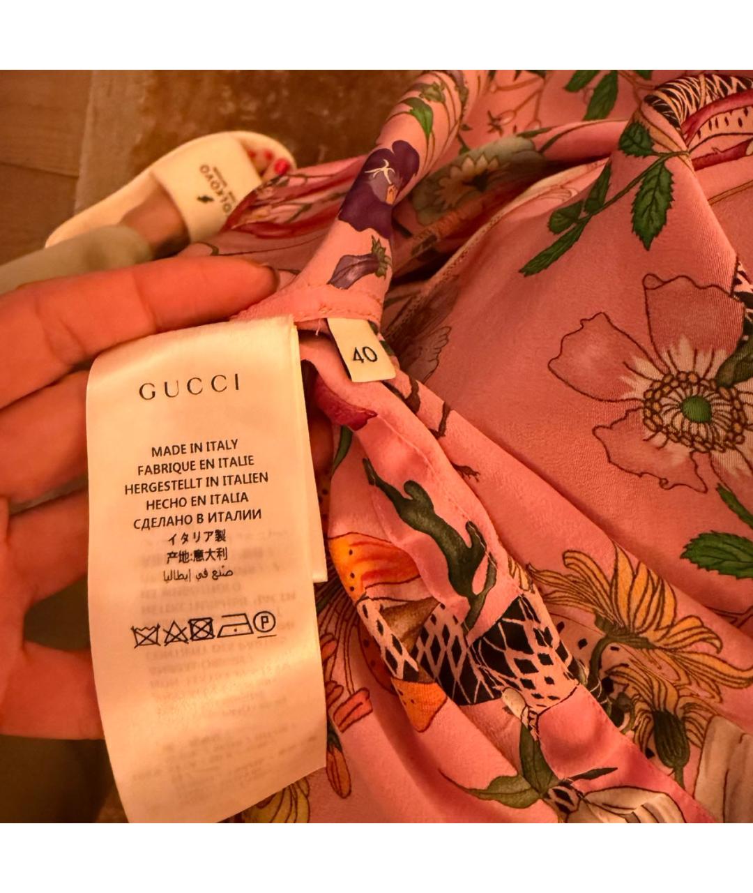 GUCCI Мульти шелковая пижама, фото 7