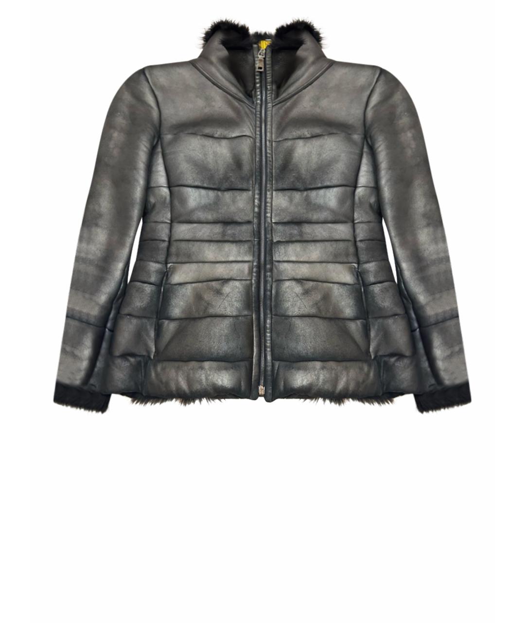 PRADA Черная замшевая дубленка, фото 1