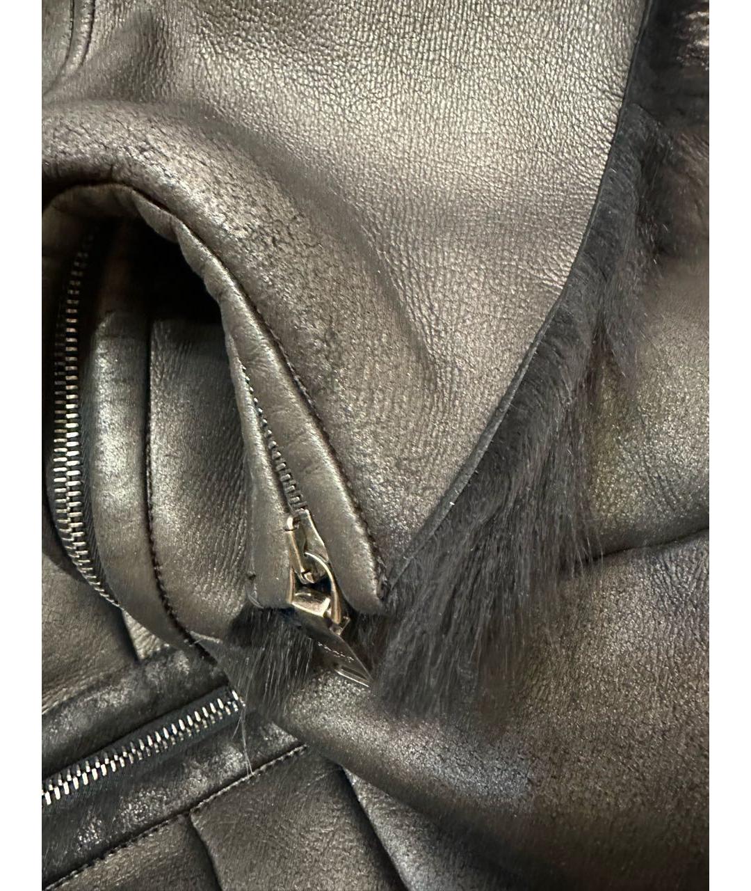 PRADA Черная замшевая дубленка, фото 4