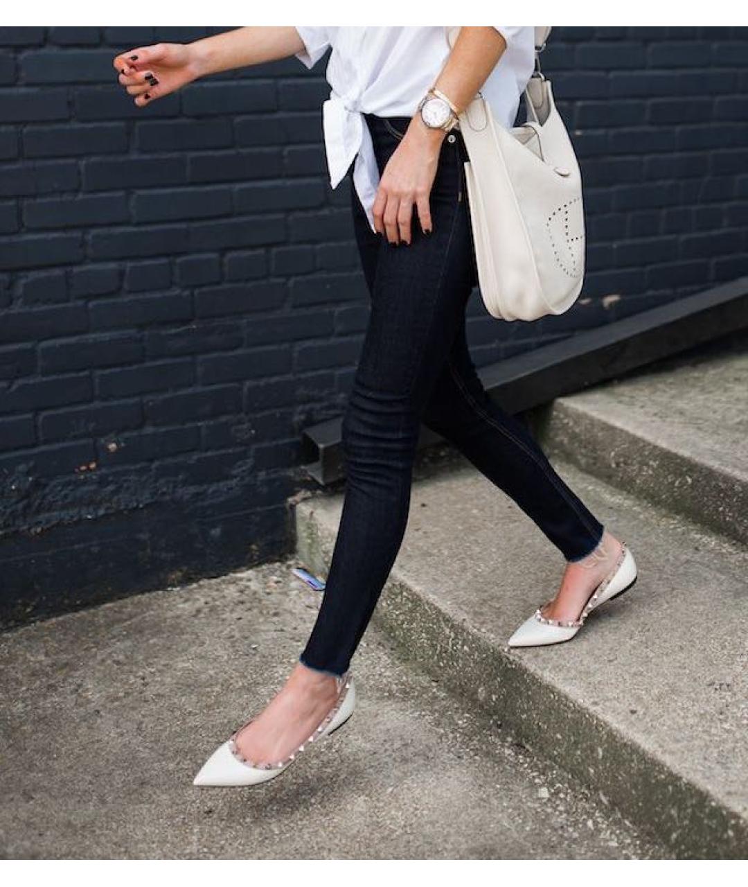 VALENTINO Белые балетки из лакированной кожи, фото 8