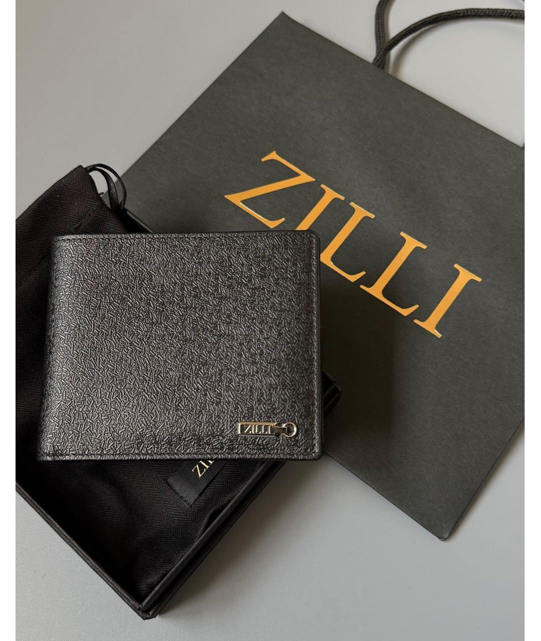 ZILLI Черный кожаный кошелек, фото 2