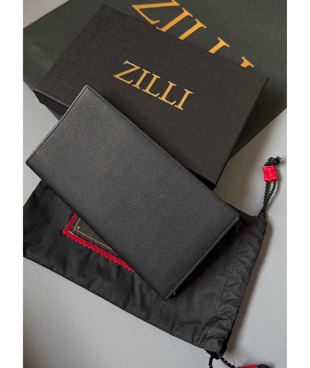 ZILLI Черный кожаный кошелек, фото 3