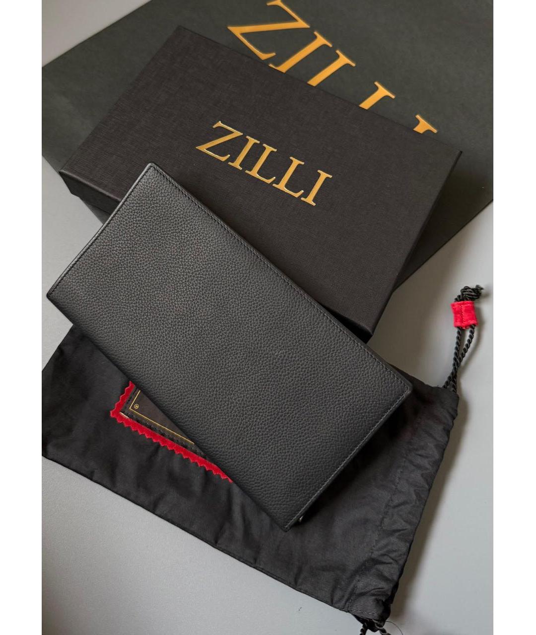 ZILLI Черный кожаный кошелек, фото 2