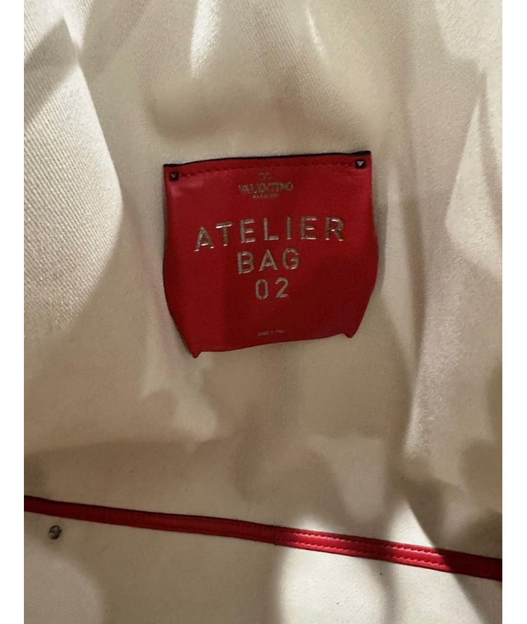 VALENTINO Белая хлопковая сумка тоут, фото 4