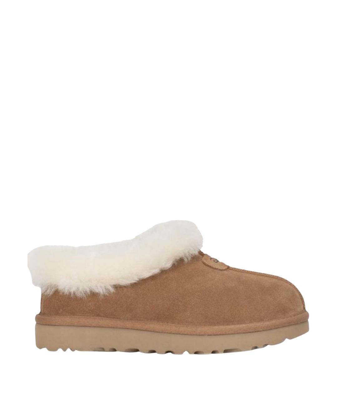 UGG AUSTRALIA Коричневые замшевые сабо, фото 1