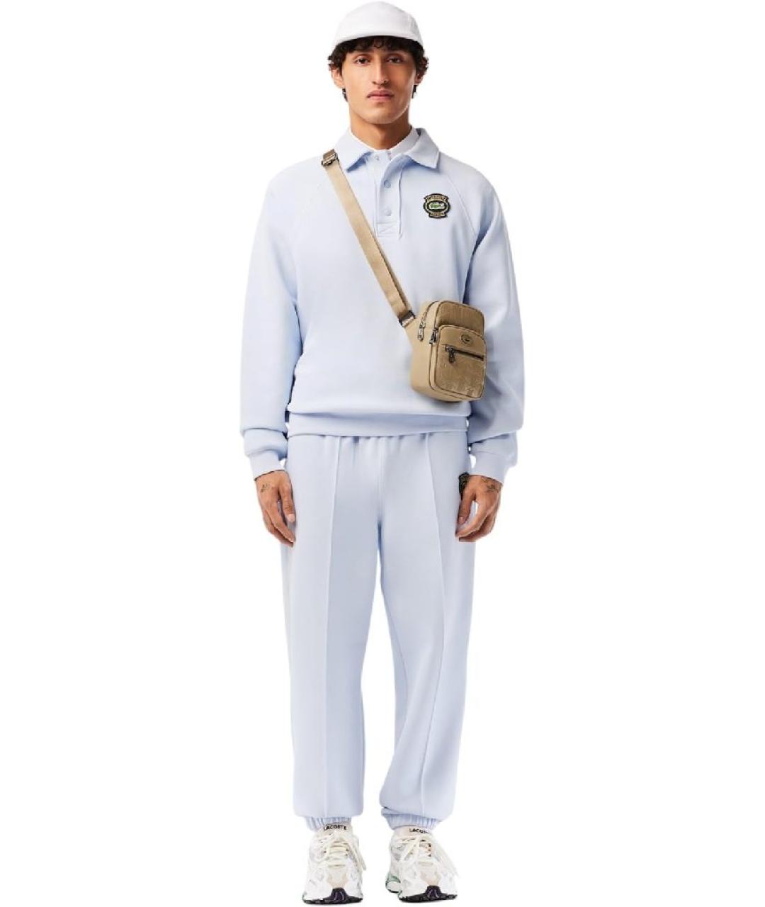 LACOSTE Бежевая сумка на плечо из искусственной кожи, фото 4