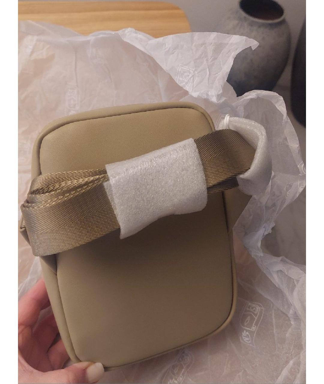 LACOSTE Бежевая сумка на плечо из искусственной кожи, фото 2