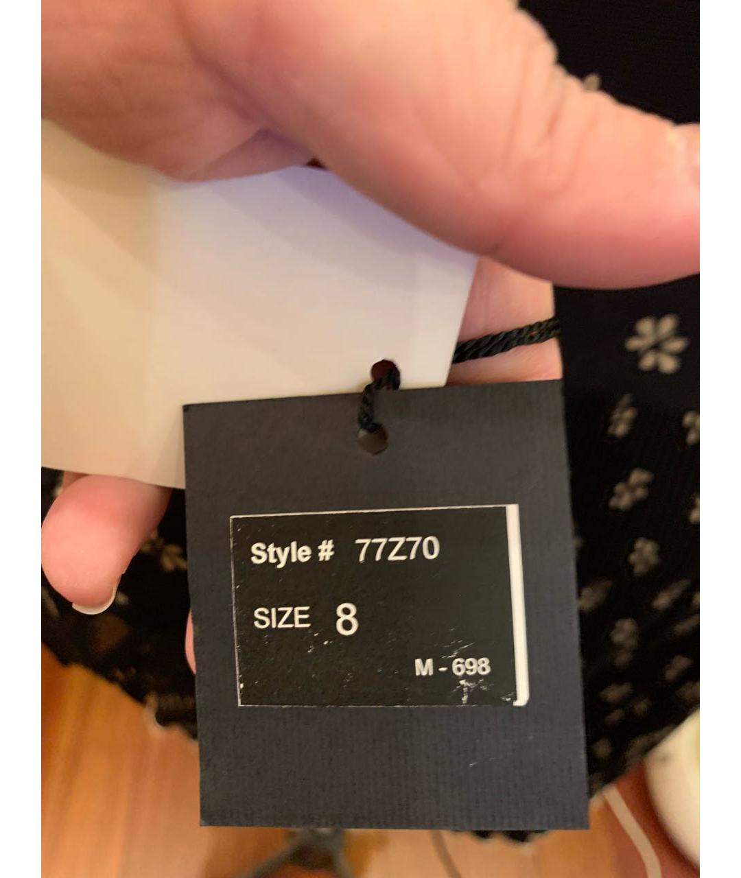 ANNA SUI Черное повседневное платье, фото 8