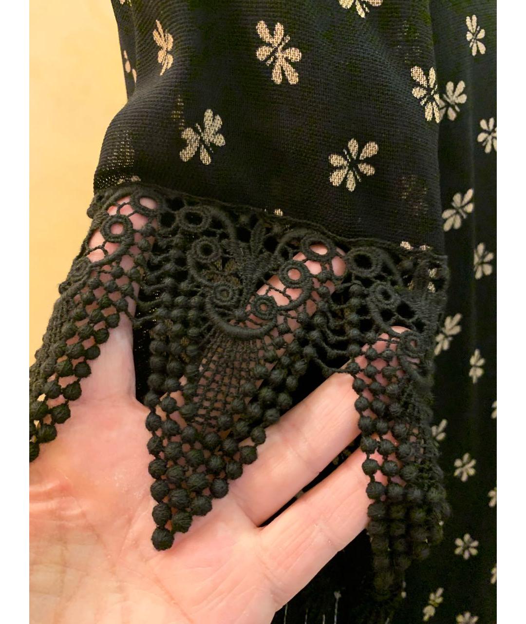 ANNA SUI Черное повседневное платье, фото 5