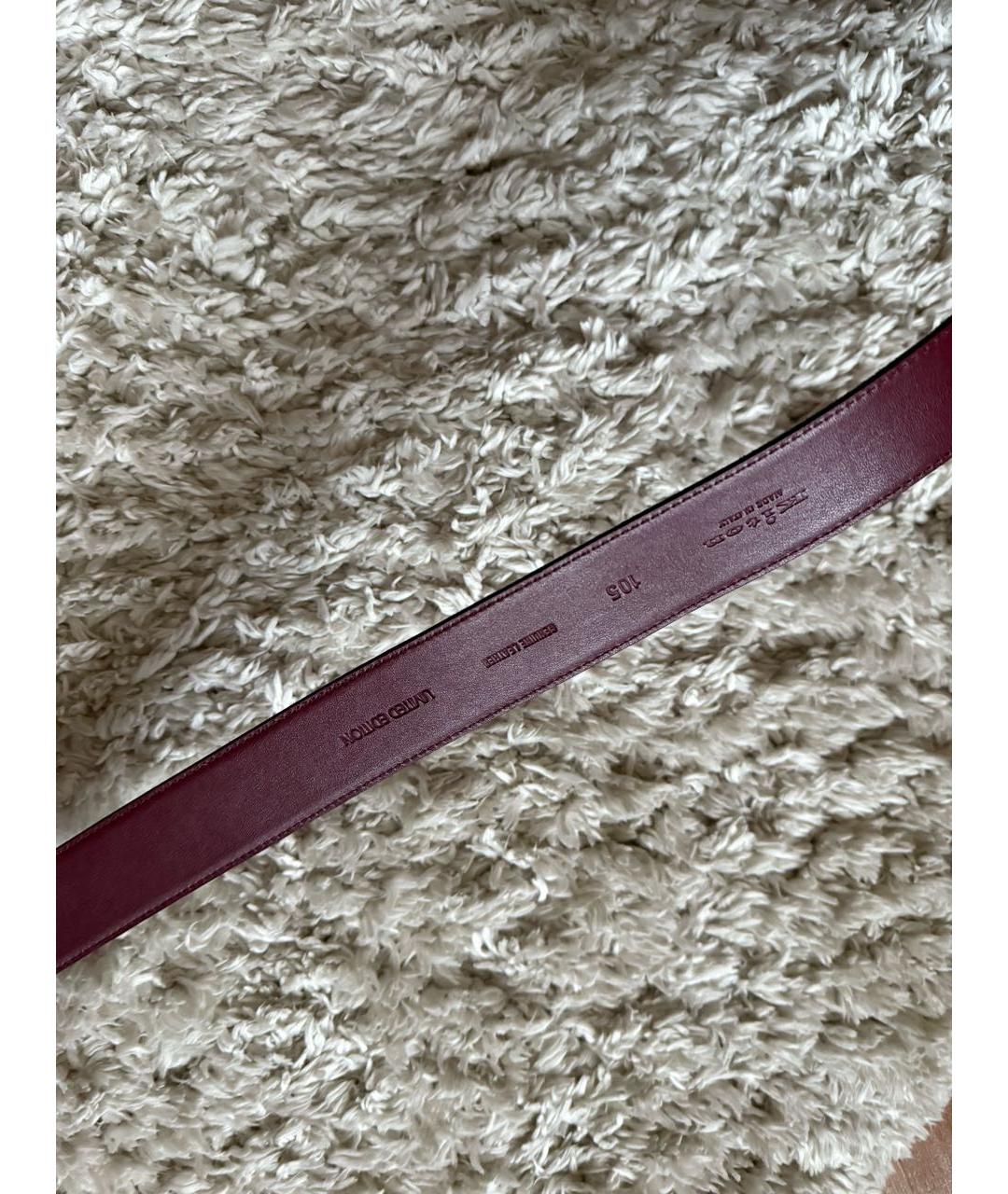 KITON Бордовый замшевый ремень, фото 6