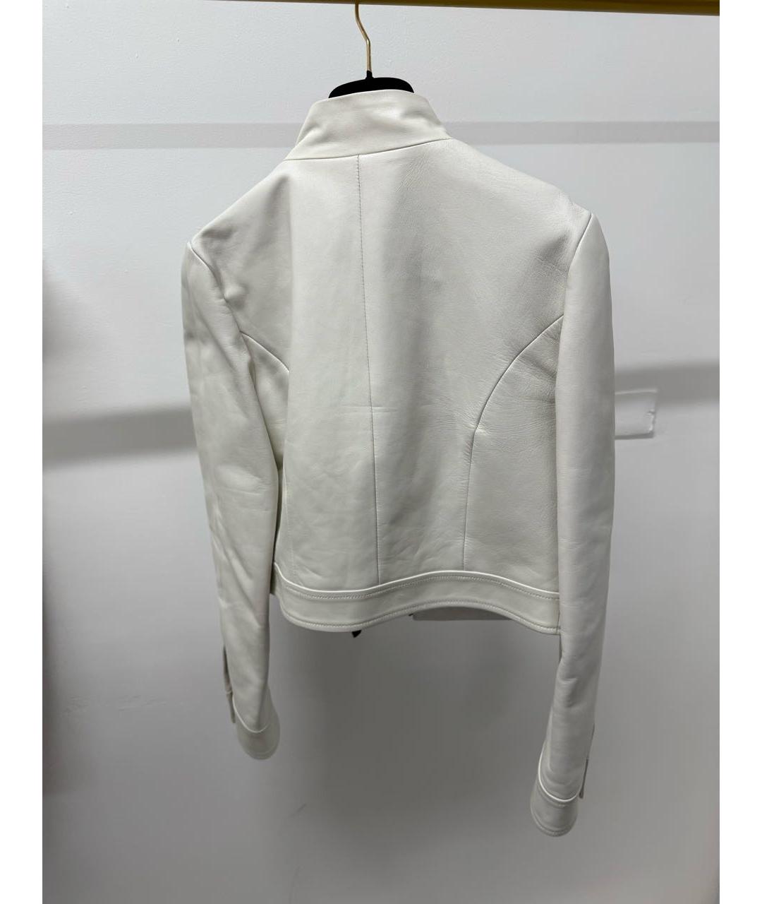 LOUIS VUITTON Белая кожаная куртка, фото 2
