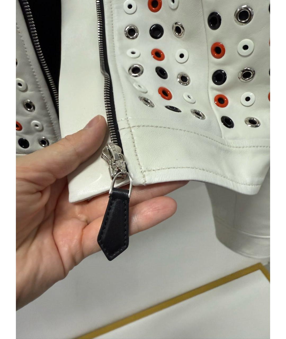 LOUIS VUITTON Белая кожаная куртка, фото 5