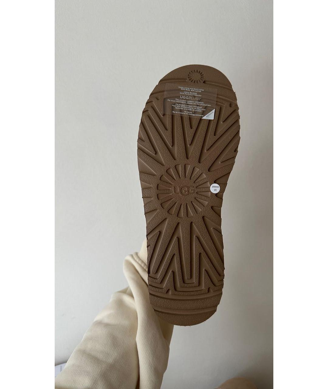 UGG AUSTRALIA Бежевые замшевые ботинки, фото 3