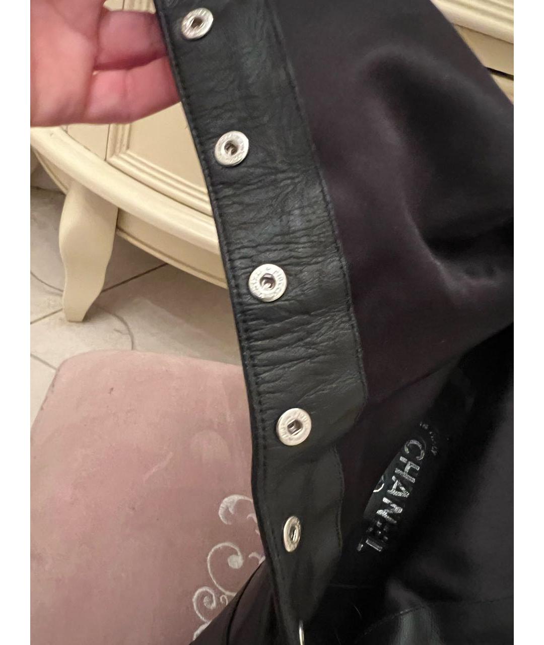 CHANEL Черные кожаные полусапоги, фото 5