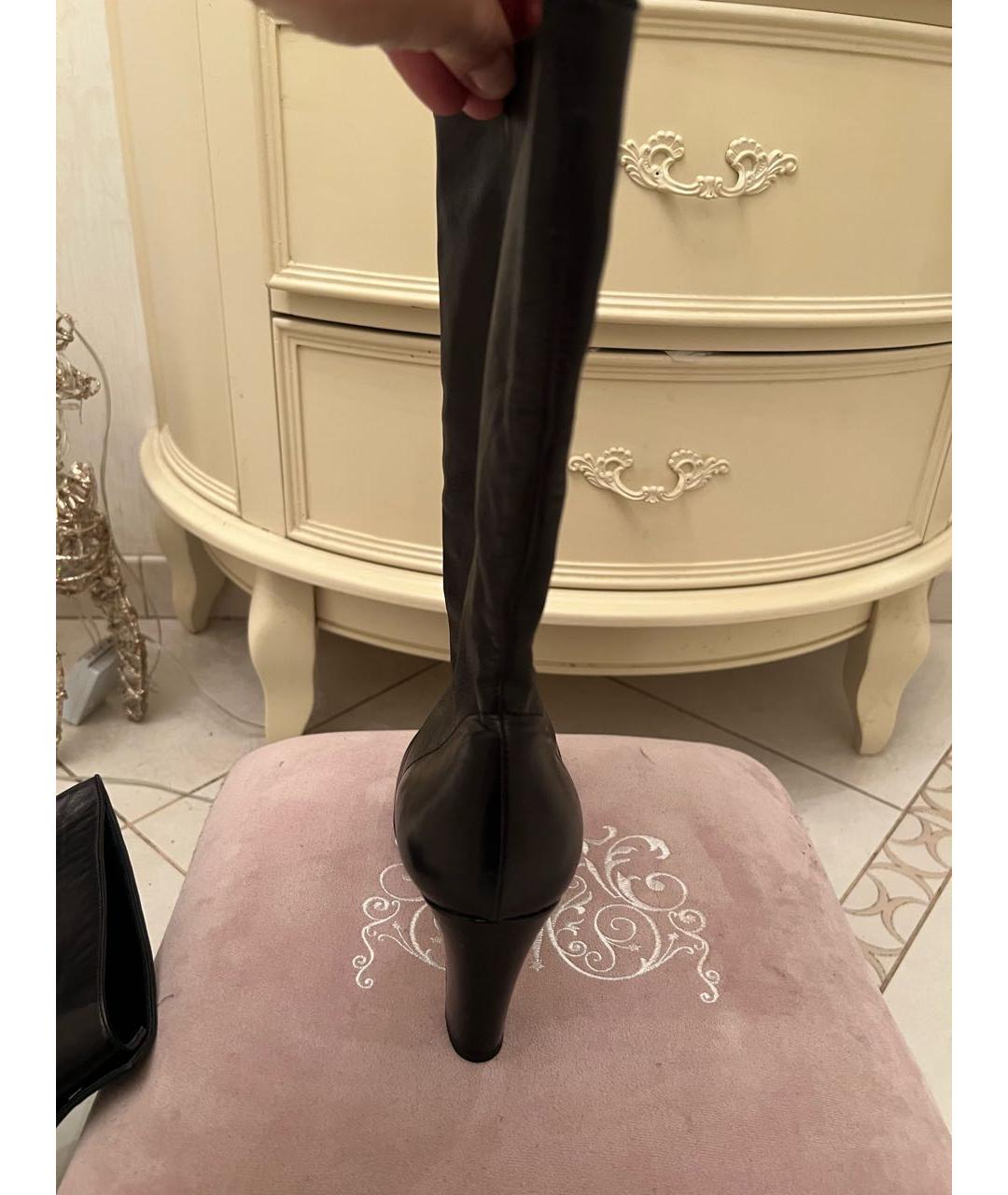 CHANEL Черные кожаные полусапоги, фото 2