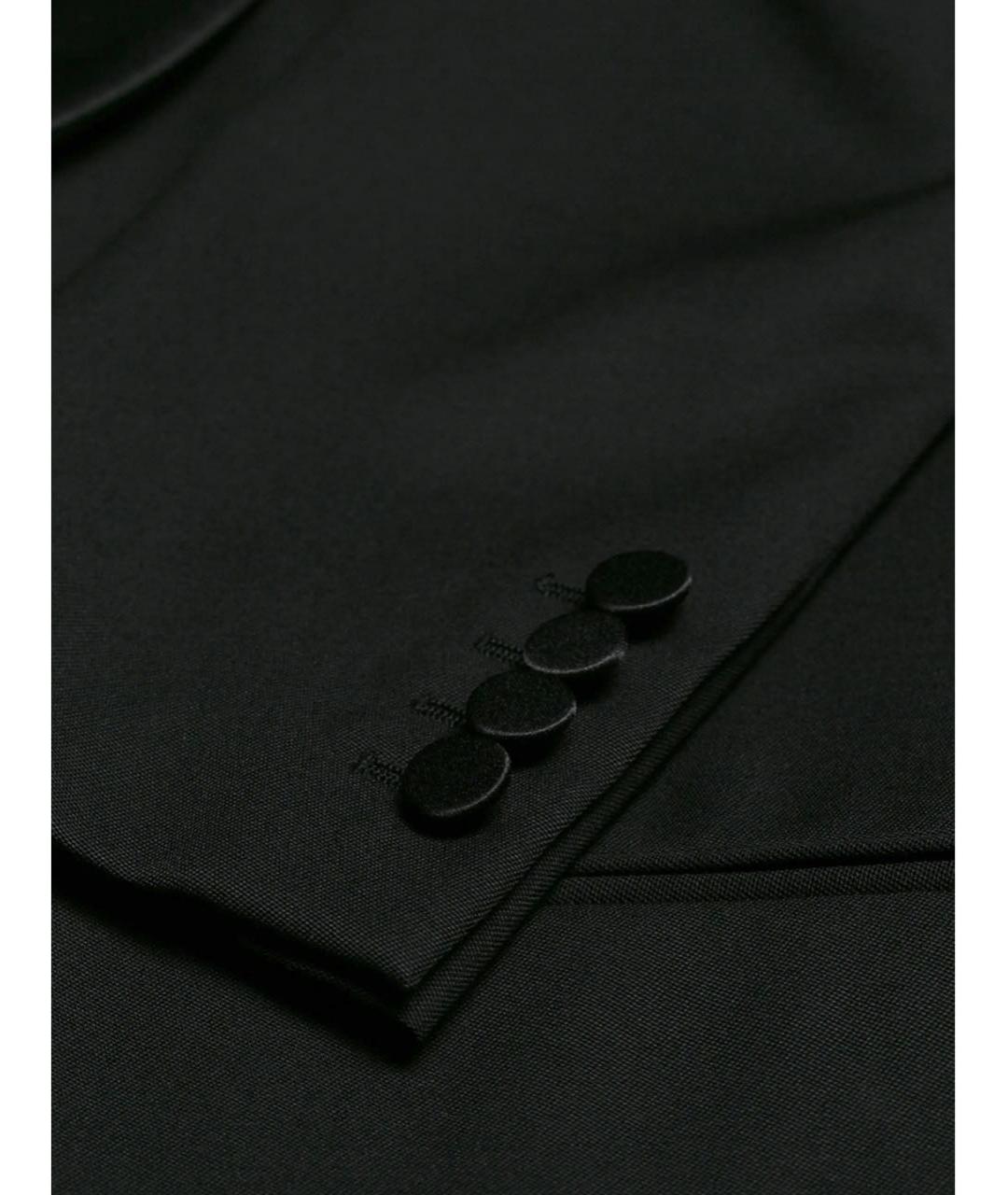 SAINT LAURENT Черный шерстяной пиджак, фото 5